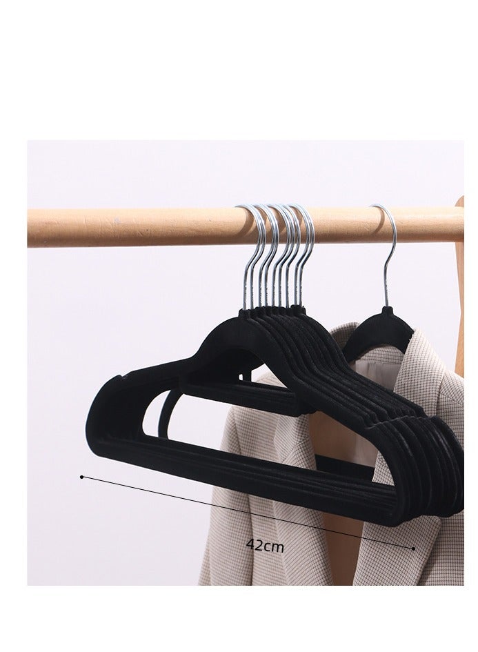 30 Pieces Anti-Slip Clothes Hanger Suit For Clothing Store Storage Home Clothes Hanging Magic Clothes Hangers Ultra Thin Space Saving Hook,Black - Image 5